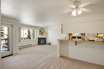 La Maisonnette Apartments - Kitchen and Living Room